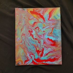 Acrylic pour paint